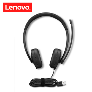 Auriculares Stereo con micrófono Lenovo Gen 2, Interfaz USB-A