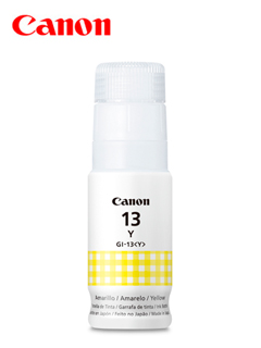Botella de tinta Canon GI-13 / Color Amarillo / 70ml