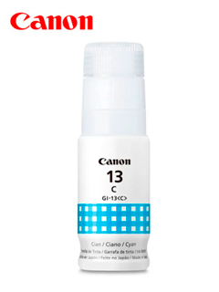 Botella de tinta Canon GI-13 / Color Cyan / 70ml