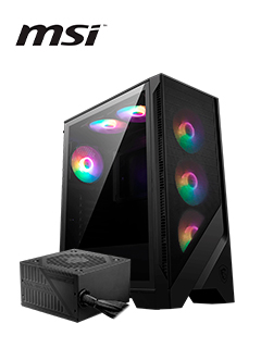 Case con Fuente de 650W MSI MAG FORGE 120A AIRFLOW, Mid Tower