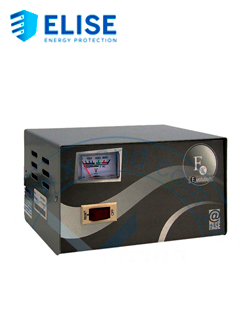 ESTABILIZADOR ELISE - FASE FXE-10, SÓLIDO, 1.0KVA, 4 TOMAS A 220VAC, 1 TOMA BY-PASS