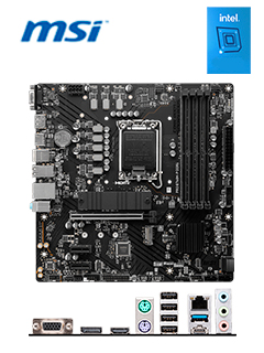 Motherboard MSI PRO B760M-P DDR4, Chipset Intel B760, LGA1700, HDMI, DP, VGA, mATX