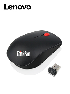 Mouse Lenovo Thinkpad Inalambrico con Receptor USB Tipo-A, Color Negro