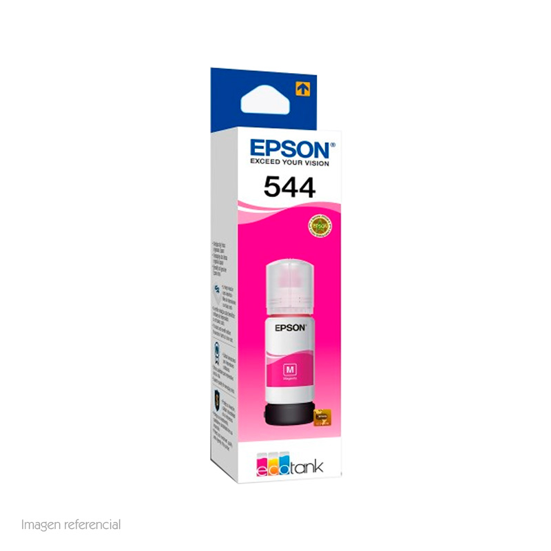 KIT DE TINTAS EPSON T544, COLOR NEGRO, AMARILLO, MAGENTA, CYAN