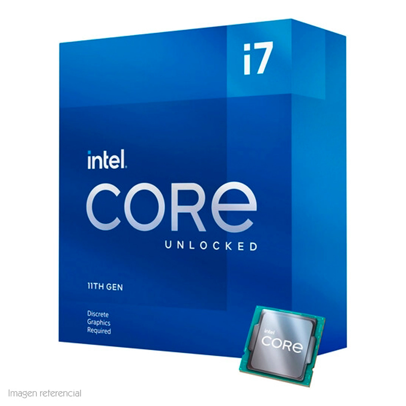 PROCESADOR INTEL CORE I7-11700KF 3.60 / 5.00 GHZ, 16 MB CACHÉ L3, LGA1200, 125W, 14 NM