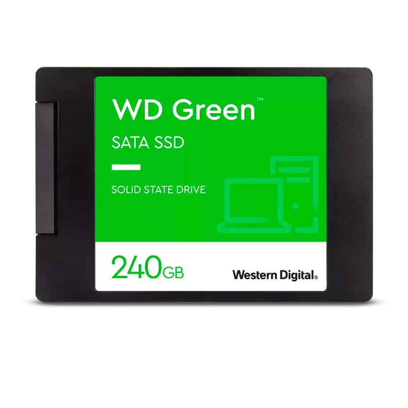 Unidad de estado solido Western Digital Green, WDS240G3G0A, 240GB, SATA 6Gb/s, 2.5", 7mm