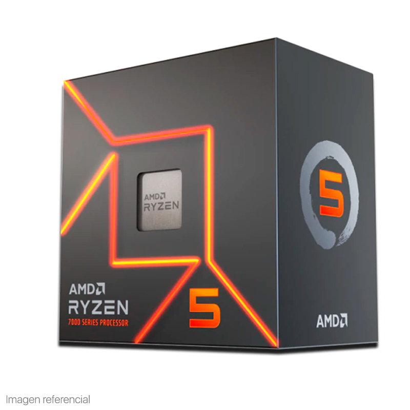 Procesador AMD Ryzen 5 7600 3.8/5.1GHz, 32MB L3, 6-Core, AM5, 65W