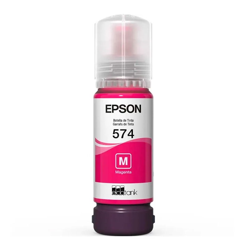 BOTELLA DE TINNTA EPSON T574, COLOR MAGENTA, CONTENIDO 70ML