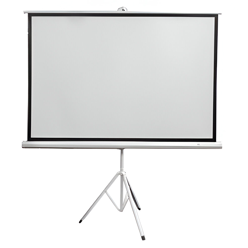 Ecran con Tripode TEROS ID-TE-9063W, 1.56 x 1.17 mts, 4:3 (80"), Blanco Mate