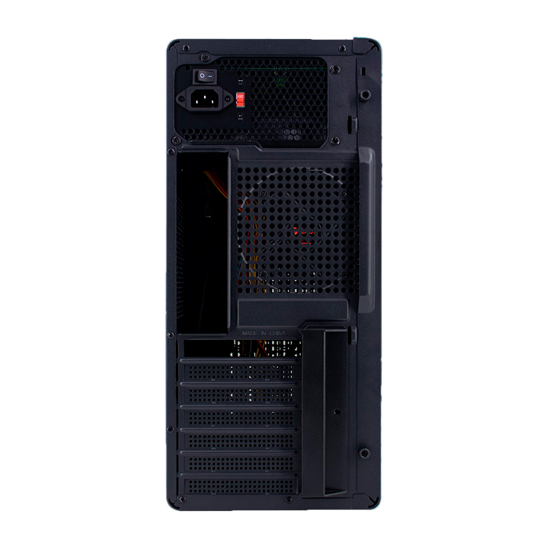 Case TEROS TE-1037S, Factor de forma ATX, 250 W, USB 3.0 / 2.0, audio, negro