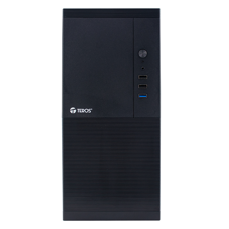 Case TEROS TE-1033S, Mini Tower ATX, 250 W, USB 3.0 / 2.0, audio HD, negro
