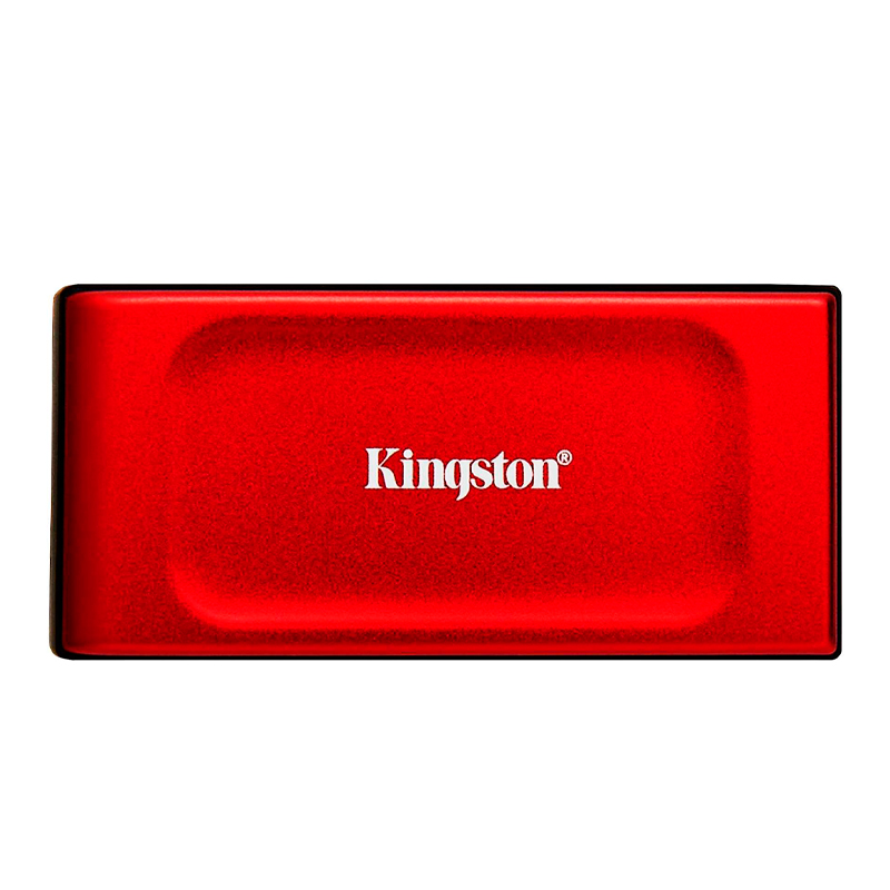 Unidad en estado sólido externa Kingston XS1000, 2TB, USB 3.2 Gen 2 Tipo-C, Color Rojo
