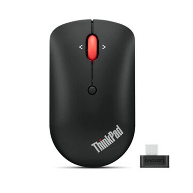 Mouse Lenovo Thinkpad Essential Inalambrico con Receptor USB Tipo-C, Color Negro