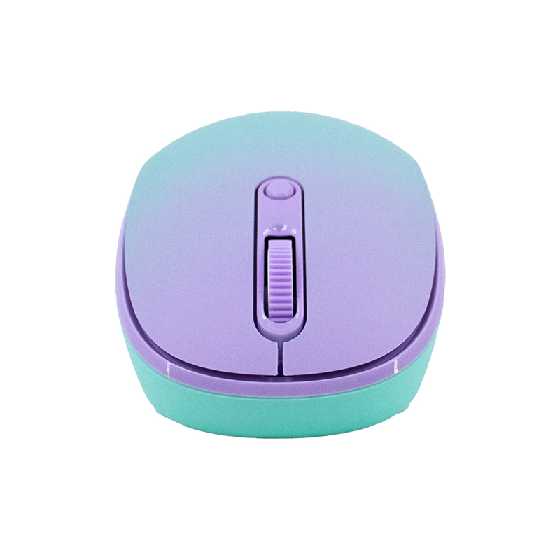 Mouse inalámbrico TEROS TE-1239S, 2.4GHz, 4 botones, purple
