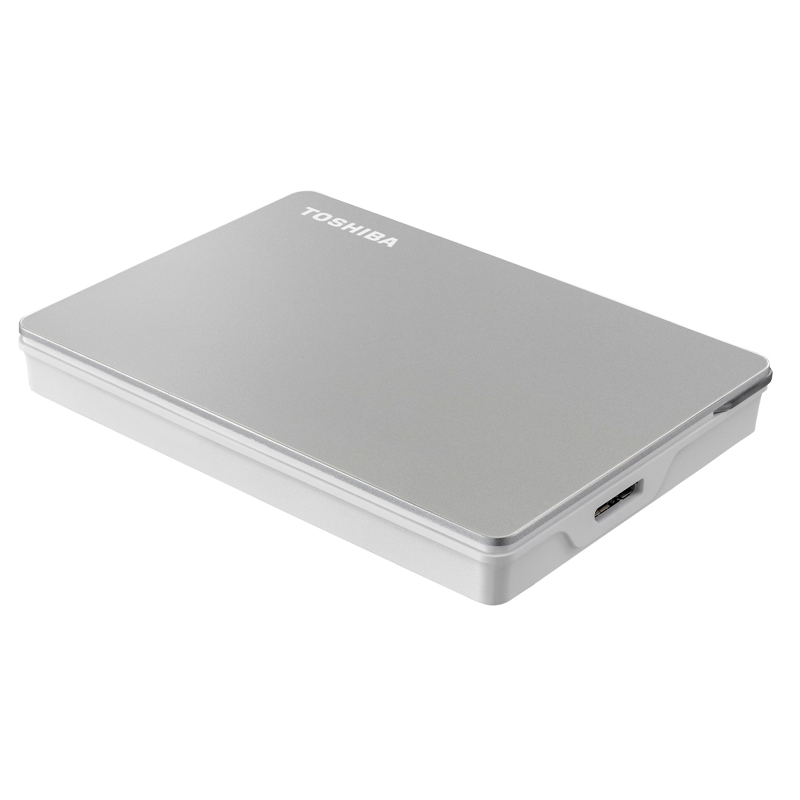 Disco Duro Externo Toshiba Portátil Canvio Flex, 2 TB, USB 3.0 / 2.0, Color: Plata