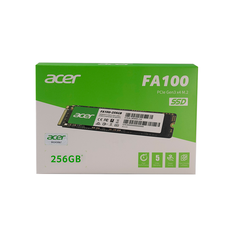 Unidad en Estado Solido (SSD) Acer FA100 256GB M.2 PCIe NVMe