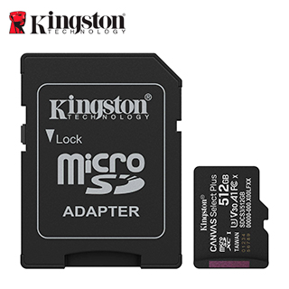 Tarjeta de Memoria Kingston 512GB MicroSD Canvas Select Plus -150MB/seg - UHS-I Clase 10