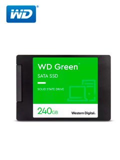 Unidad de estado solido Western Digital Green, WDS240G3G0A, 240GB, SATA 6Gb/s, 2.5", 7mm
