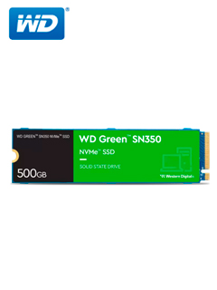 Unidad en estado solido Western Digital Green SN350 NVMe, 500GB M.2 2280